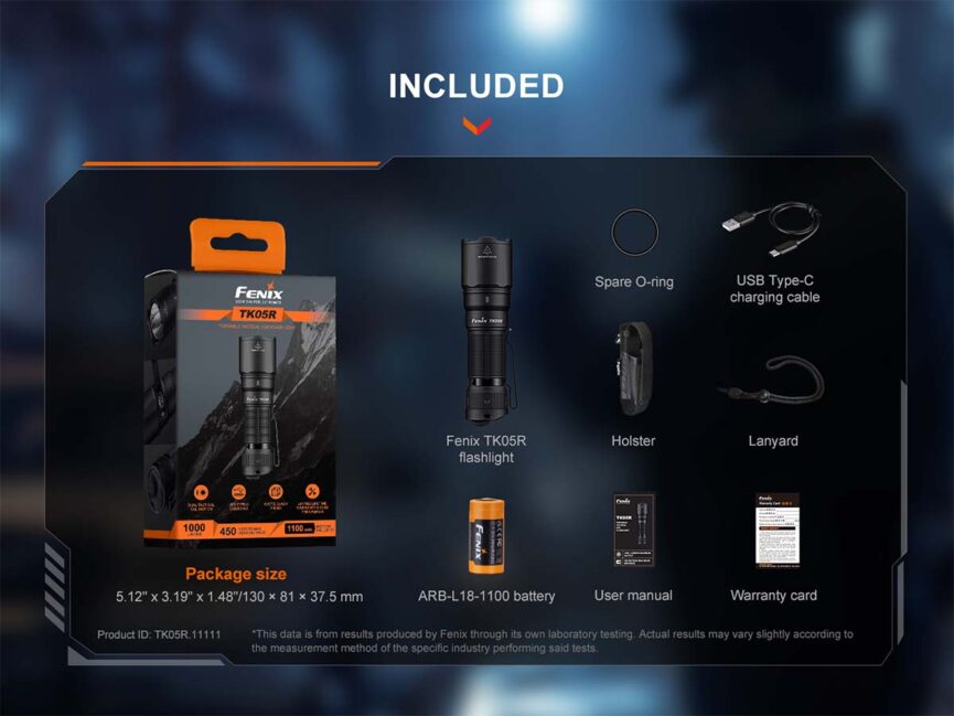 Fenix TK05R Tactical EDC Flashlight