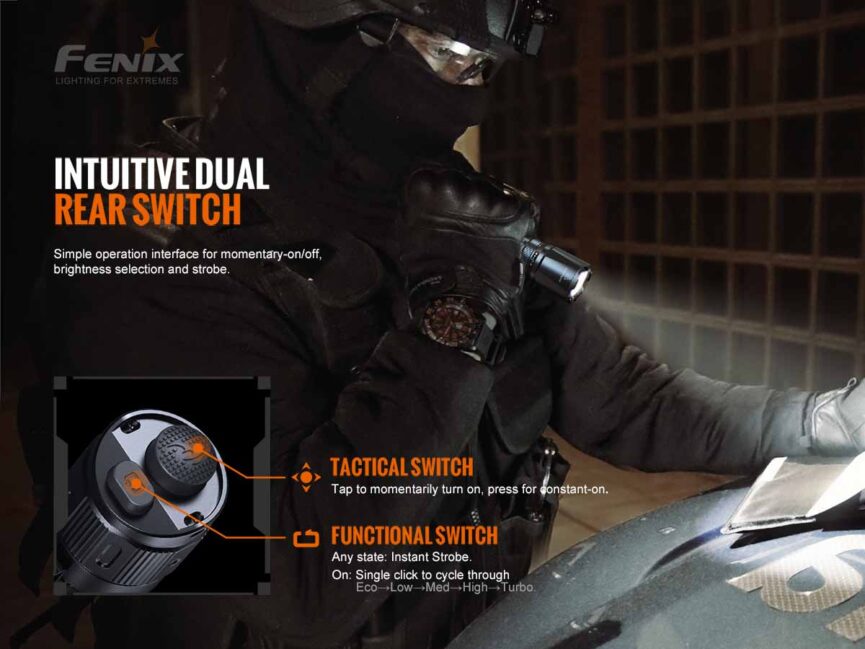 Fenix TK20R V2.0 Rechargeable Tac Flashlight