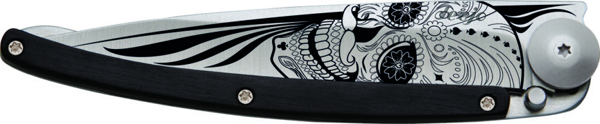 Deejo 37g, Ebony Wood / Latino Skull