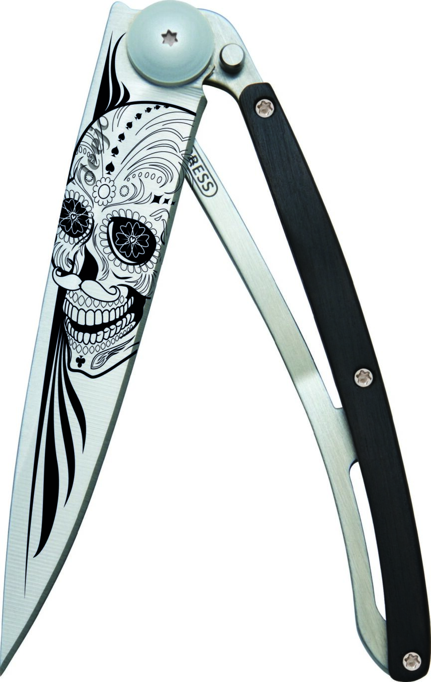 Deejo 37g, Ebony Wood / Latino Skull