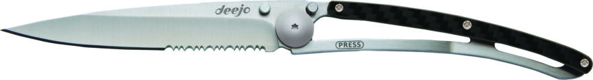 Deejo Serrated 37g, Carbon Fiber