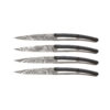 4 Deejo Steak Knives, Ebony Wood / Japanese