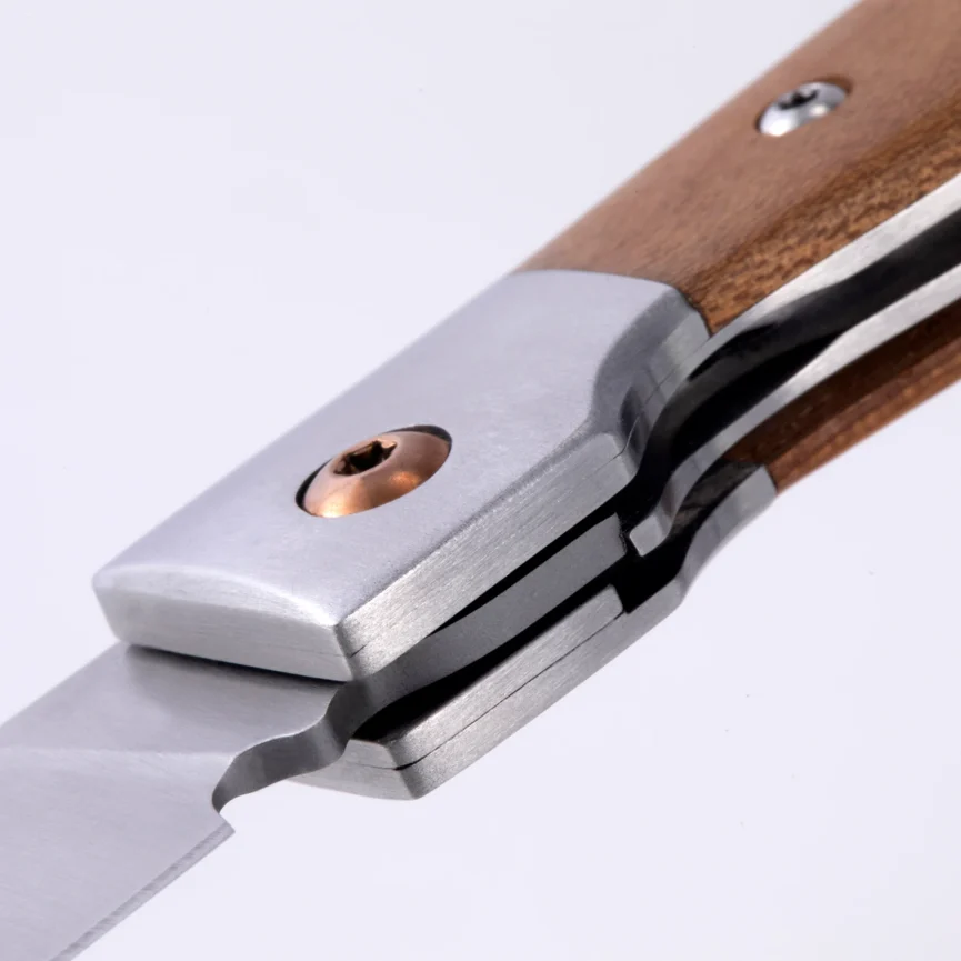 4 piece fine edge steak knife set/leather roll