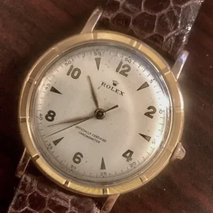Vintage Rolex 4325 14K Rose Gold Jumbo Watch- Serviced - Exc. Original Condition