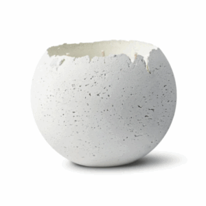 Konzuk - Orbis Concrete Candle (white)