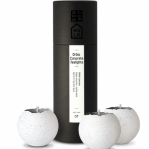 Konzuk - Orbis Concrete Tealights x3 (white)