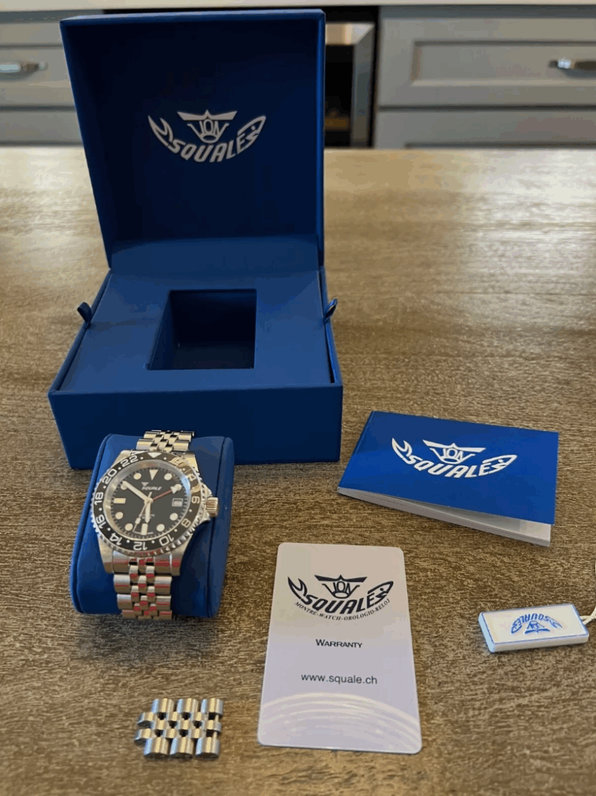 Squale Y1545 GMT 30 Atmos GMT Black 40mm Automatic Wat