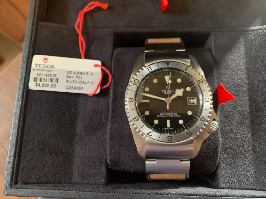 TUDOR 70150 Black Bay P01 Automatic 42mm Diver - Excellent - Full Set B&P
