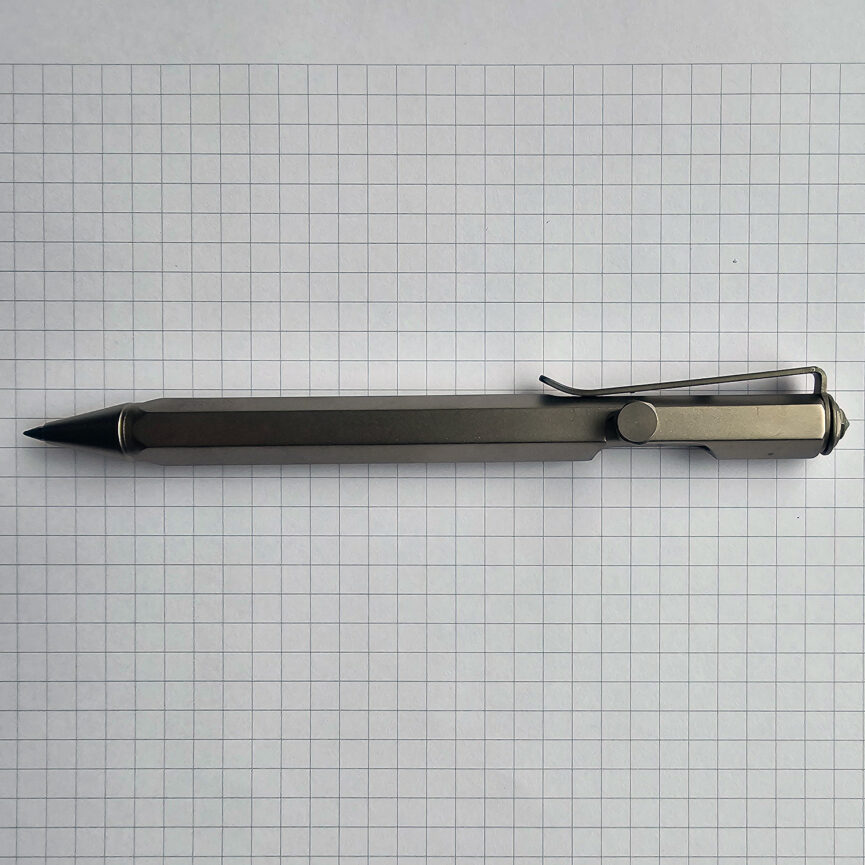 Tactical Titanium Alloy Pen With Glass Breaker and Clip