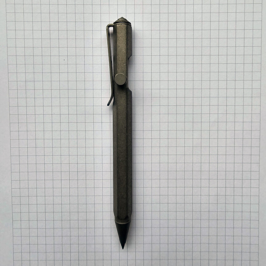 Tactical Titanium Alloy Pen With Glass Breaker and Clip