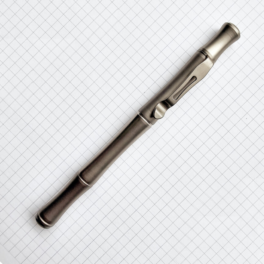 Titanium Alloy Tactical Survival Bamboo-looking Whistle-pen