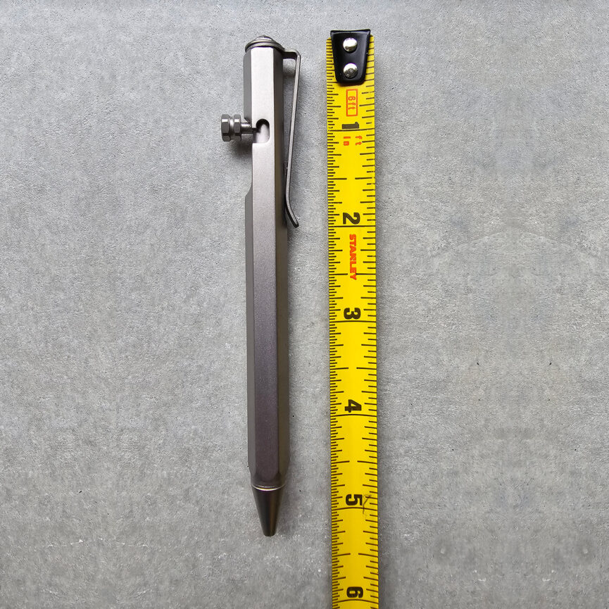 Tactical Titanium Alloy Pen With Glass Breaker and Clip