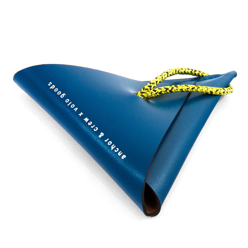 Traffic Blue Dunster Leather and Rope Coin Purse
