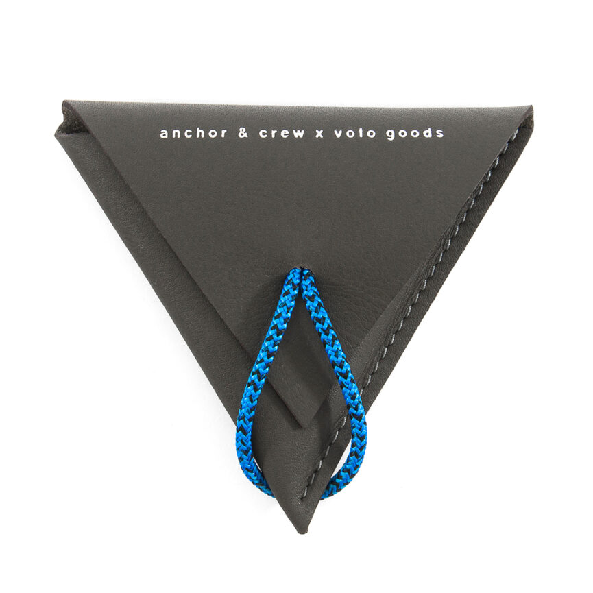 Falcon Grey Dunster Leather and Rope Coin Purse