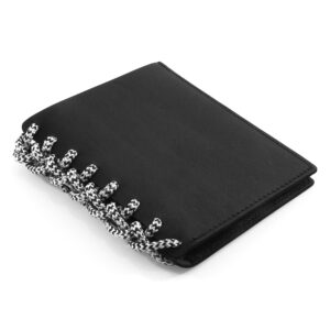 Graphite Black Felrigg Leather and Rope Wallet