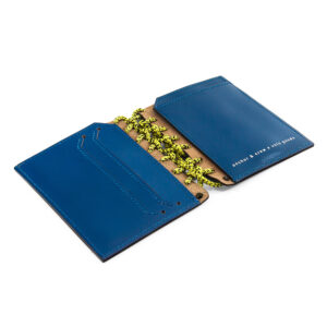 Traffic Blue Felrigg Leather and Rope Wallet