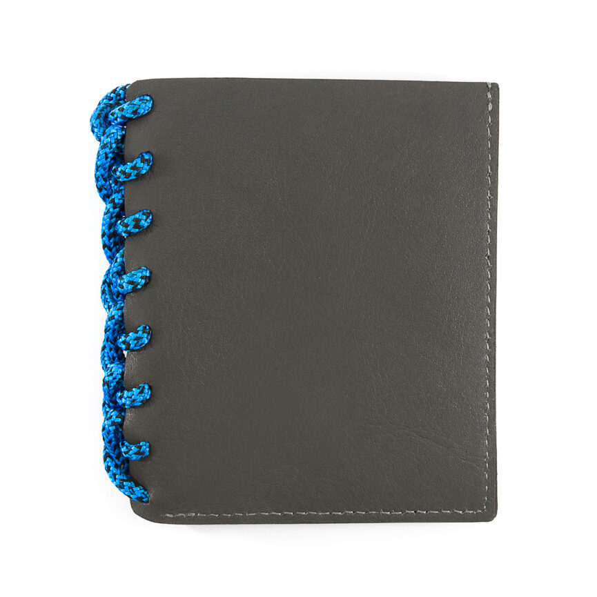 Falcon Grey Felrigg Leather and Rope Wallet