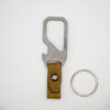 Titanium Carabiner with Removable Leather Buckle