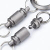 Titanium Alloy Detachable Keychain Key Holder
