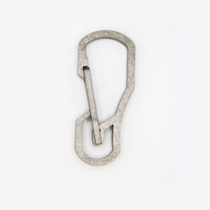 Big Titanium Carabiner for Every Day Carry - Stonewashing