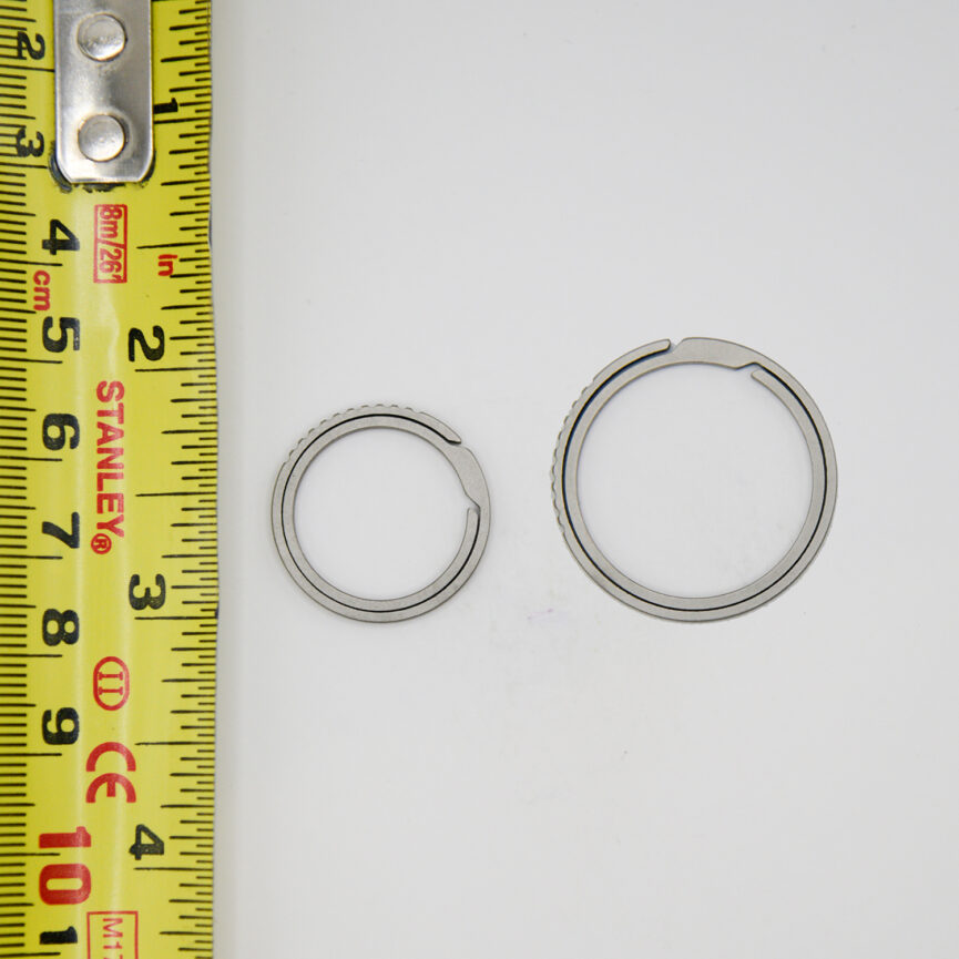 Pair of Titanium Alloy Key Rings