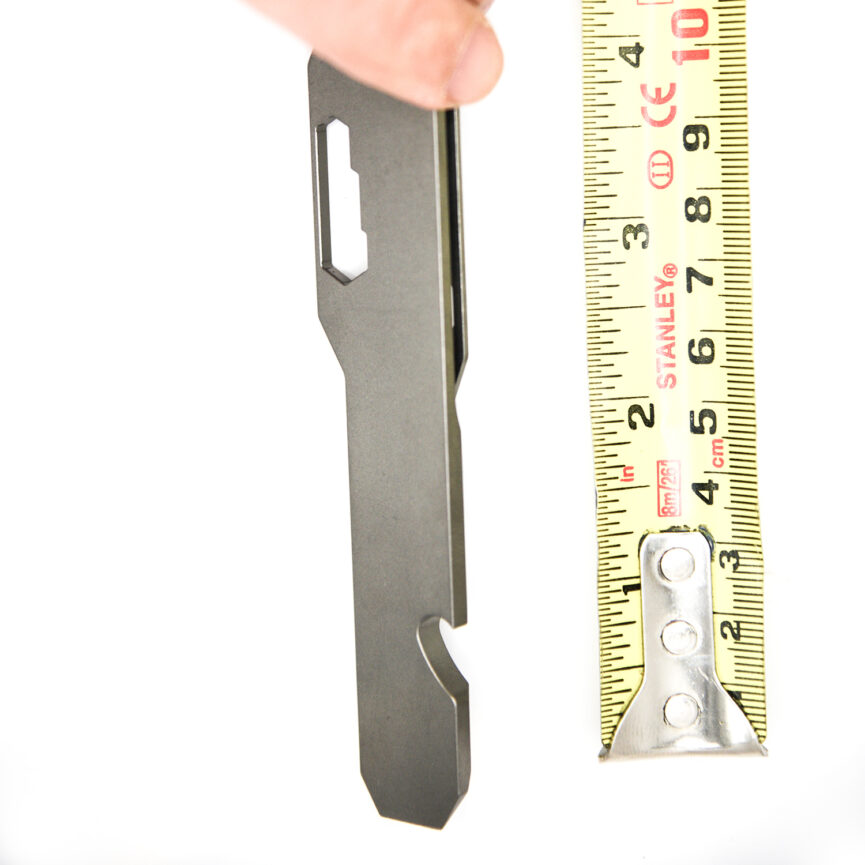 Titanium Multitool Prybar in Dark Gray and Sandblasted