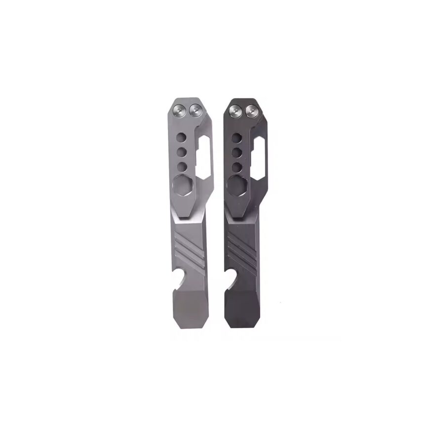 Titanium Multitool Prybar in Dark Gray and Sandblasted