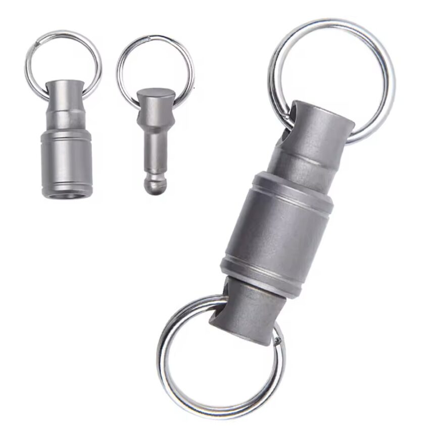 Titanium Alloy Detachable Keychain Key Holder (Plain)