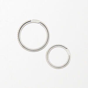 Pair of Titanium Alloy Key Rings