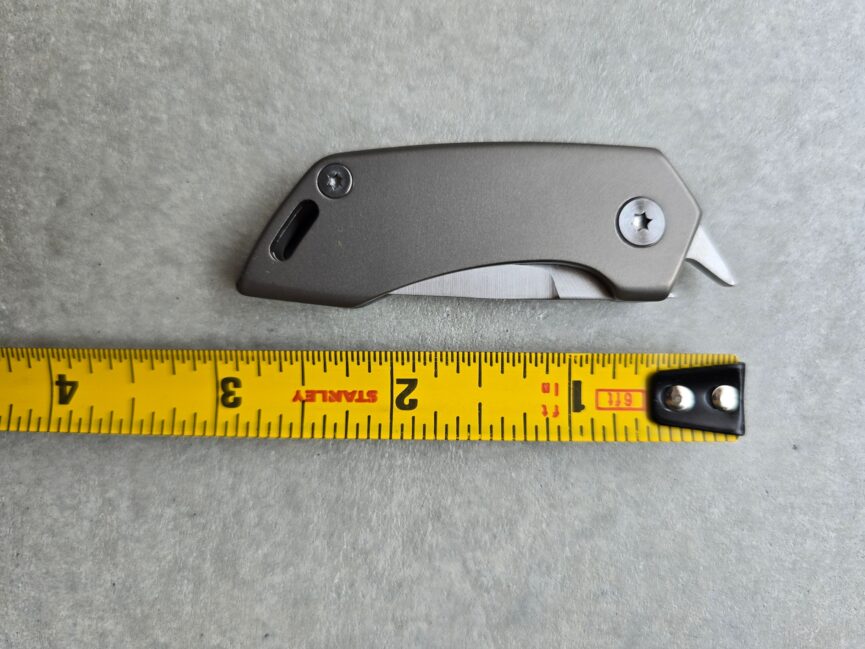 Mini Keychain Titanium Folding Knife D2 Blade