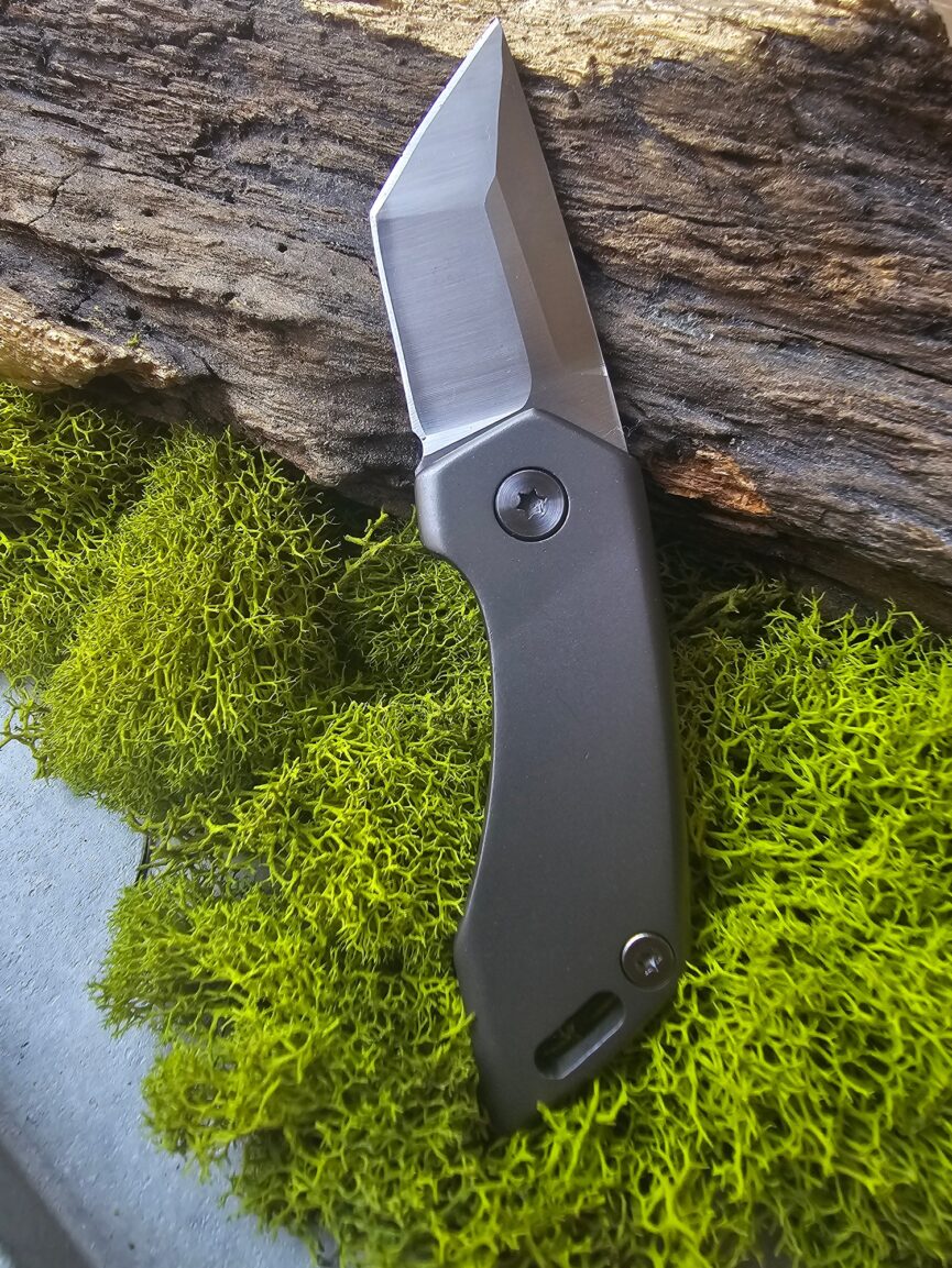 Mini Keychain Titanium Folding Knife D2 Blade