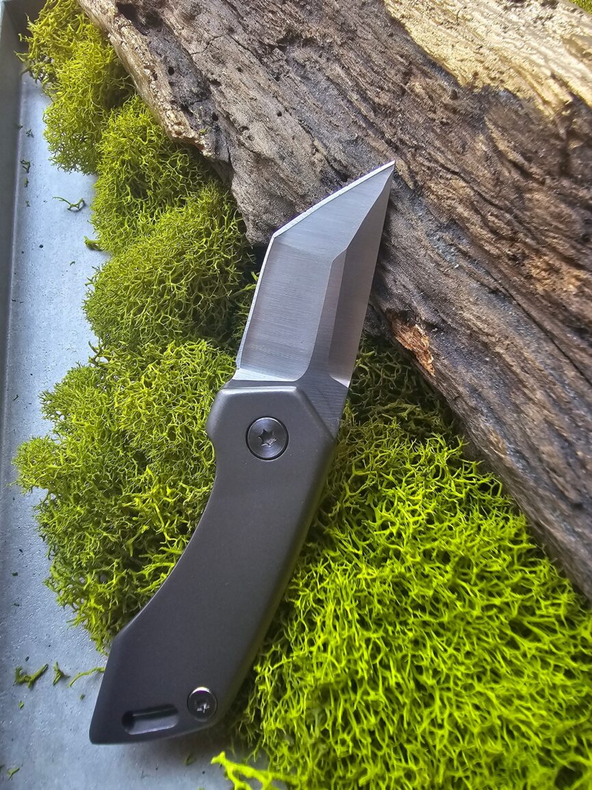 Mini Keychain Titanium Folding Knife D2 Blade