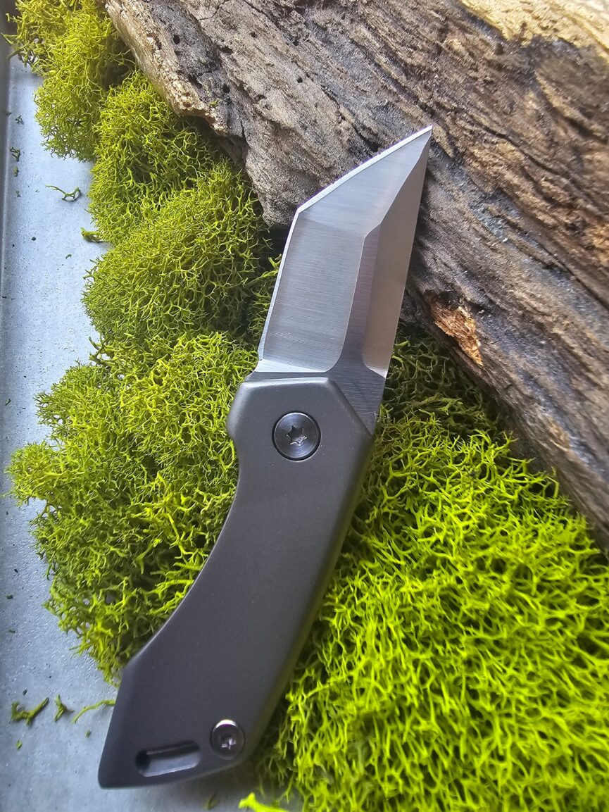 Mini Keychain Titanium Folding Knife D2 Blade