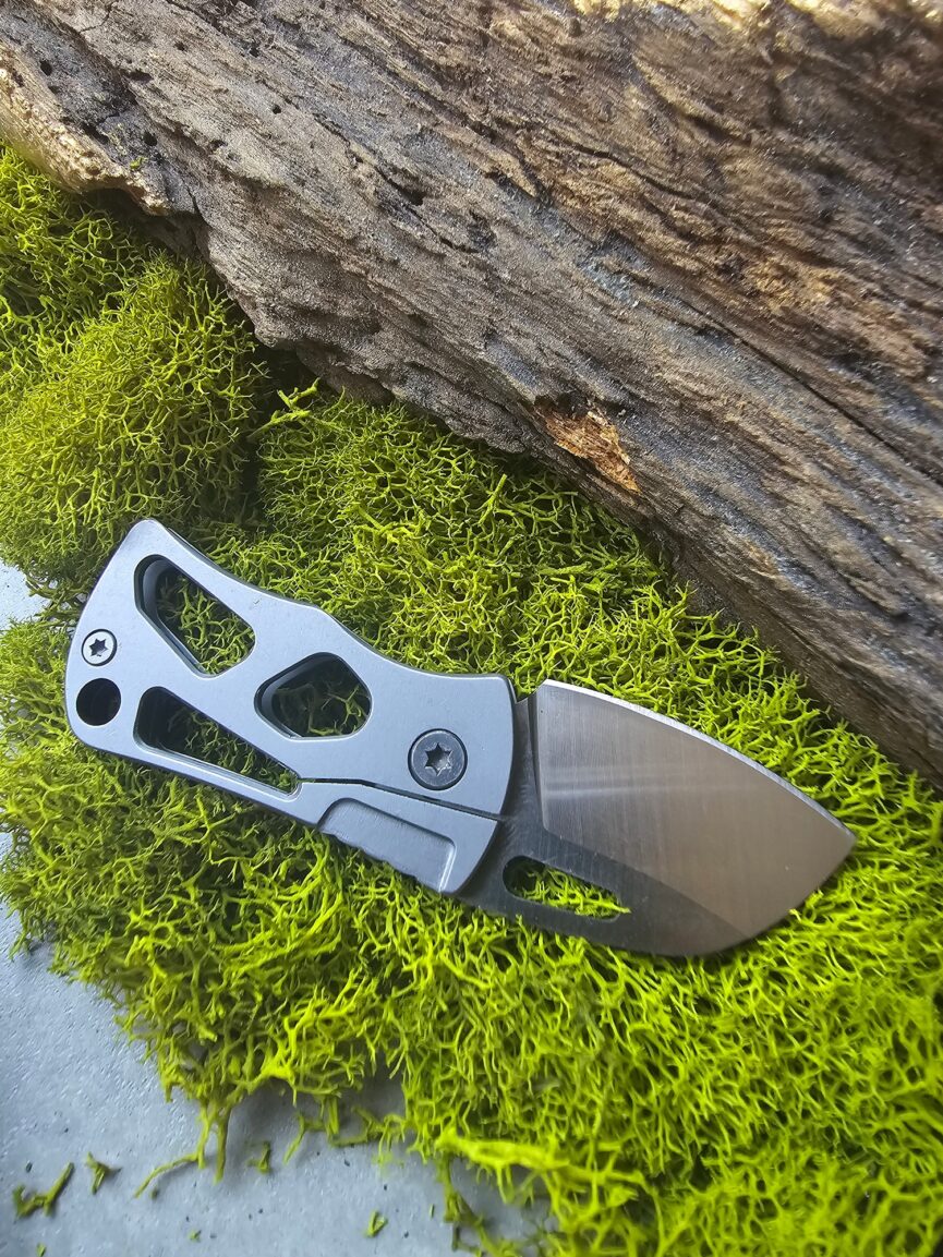 High Hardness D2 Handle Folding Knife Stainless Steel Mini EDC Pocket Knife