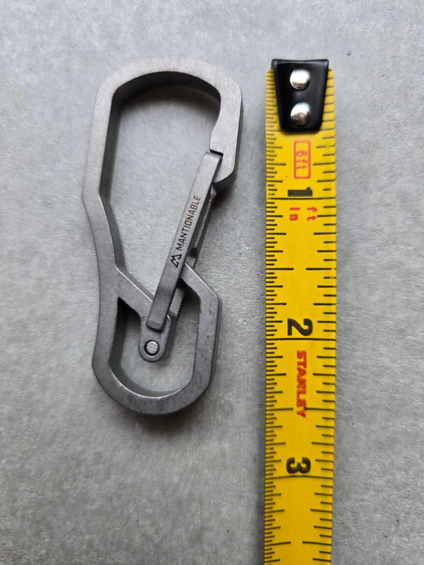 Big Titanium Carabiner for Every Day Carry