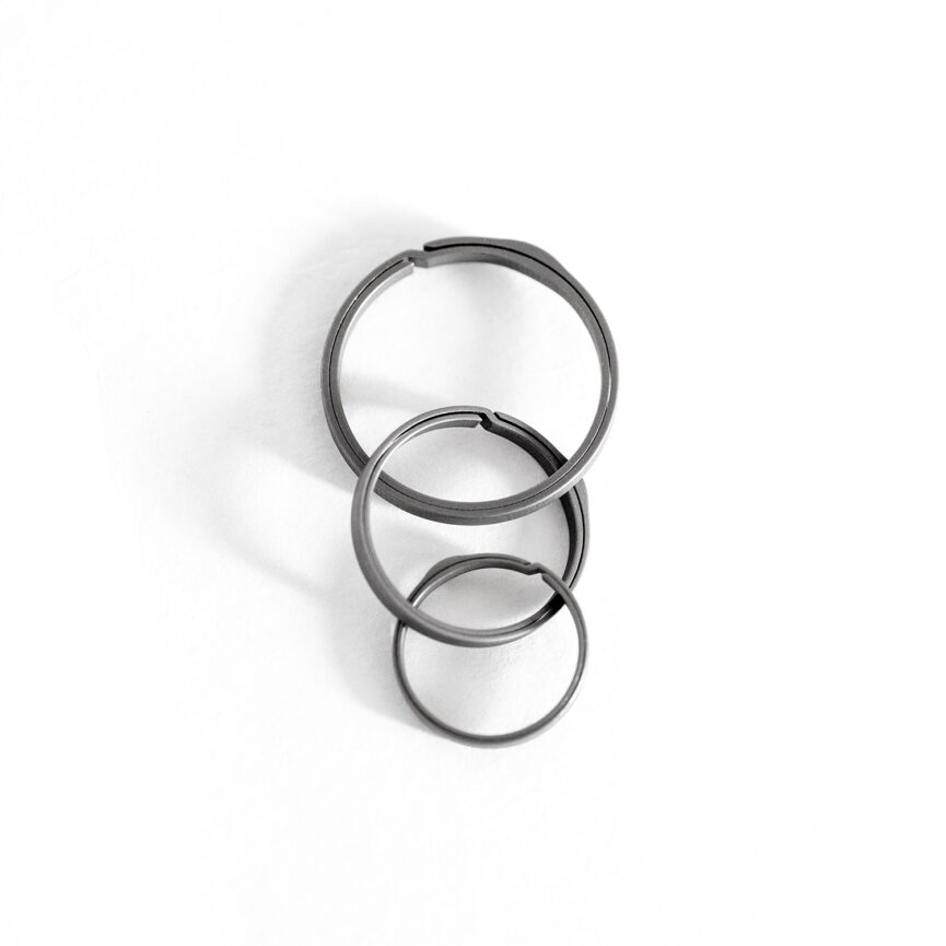 Titanium Alloy Key Ring (Set of 3)