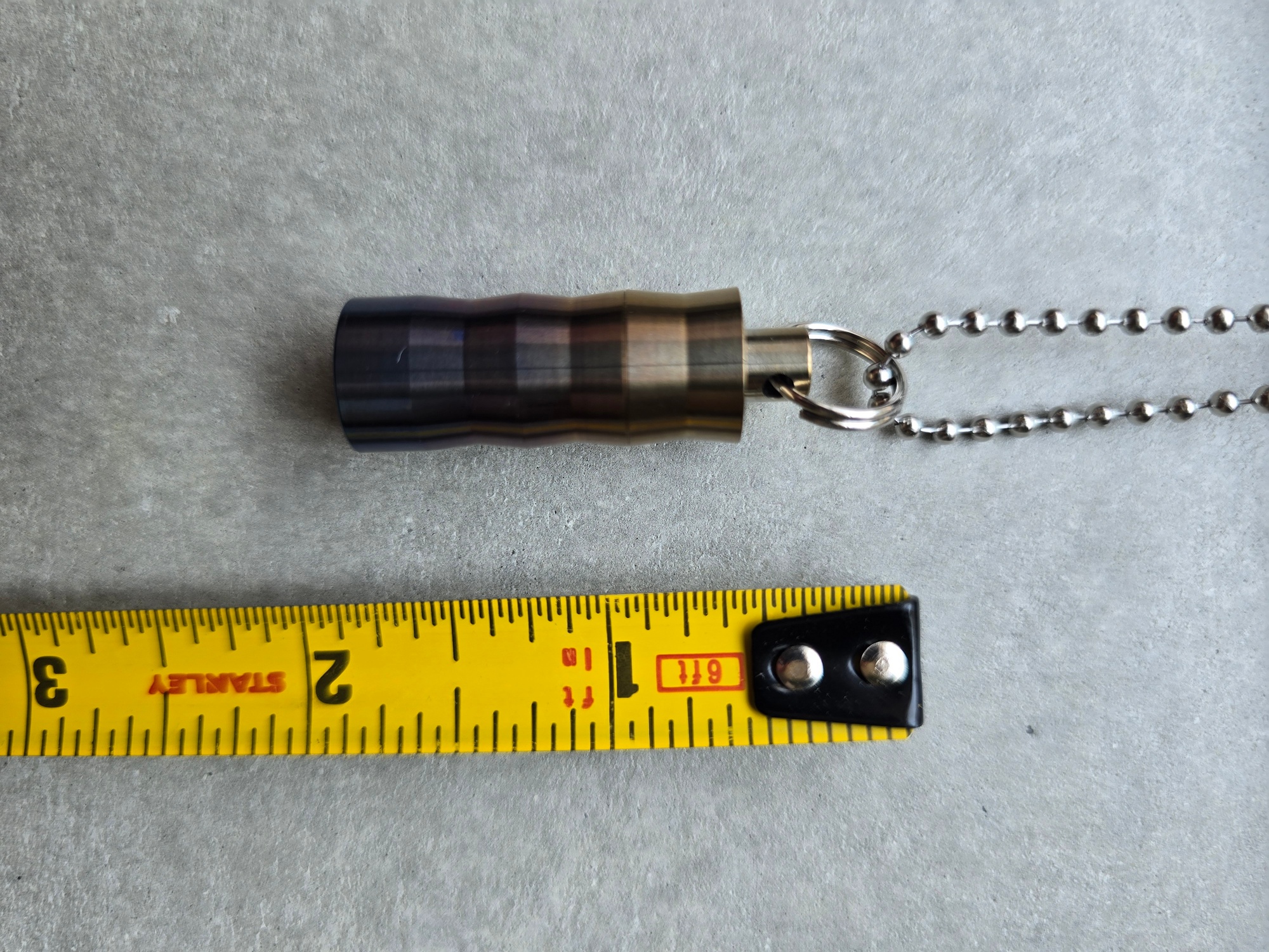 Titanium Keychain Waterproof Bottles Mini Container