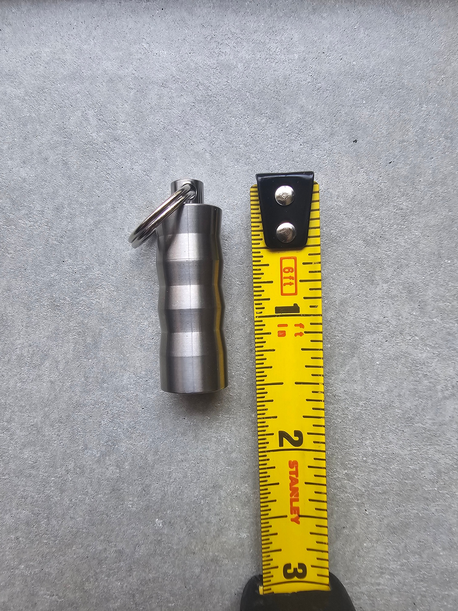 Titanium Keychain Waterproof Bottles Mini Container