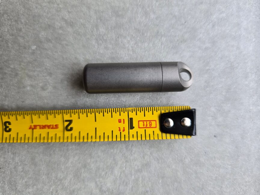 Titanium Keychain Mini Waterproof Container