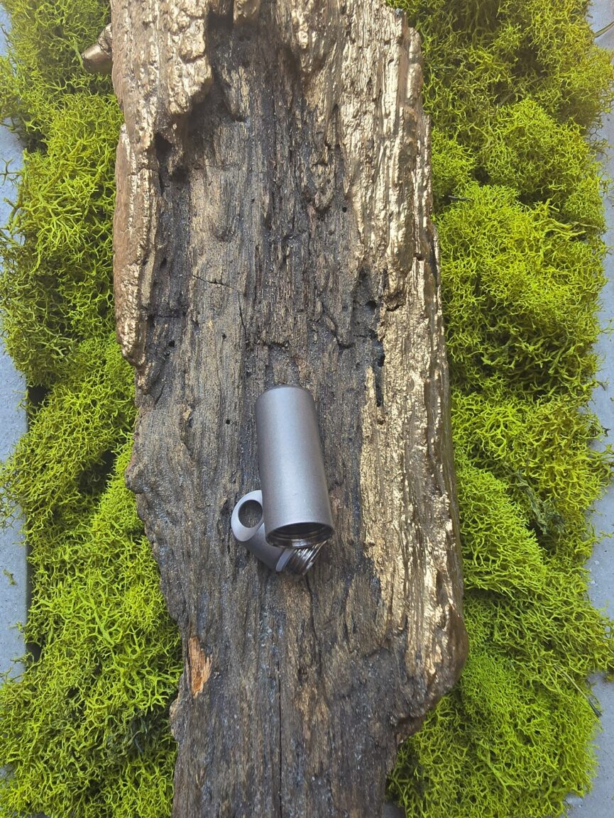 Titanium Keychain Mini Waterproof Container