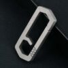 Sandblasted Titanium Keychain Carabine