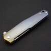 Black Folding Knife with Titanium Handle