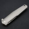 Black Folding Knife with Titanium Handle