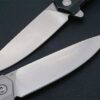 Black Folding Knife with Titanium Handle