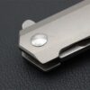Black Folding Knife with Titanium Handle