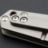 Black Folding Knife with Titanium Handle