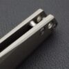 Black Folding Knife with Titanium Handle