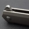 Black Folding Knife with Titanium Handle