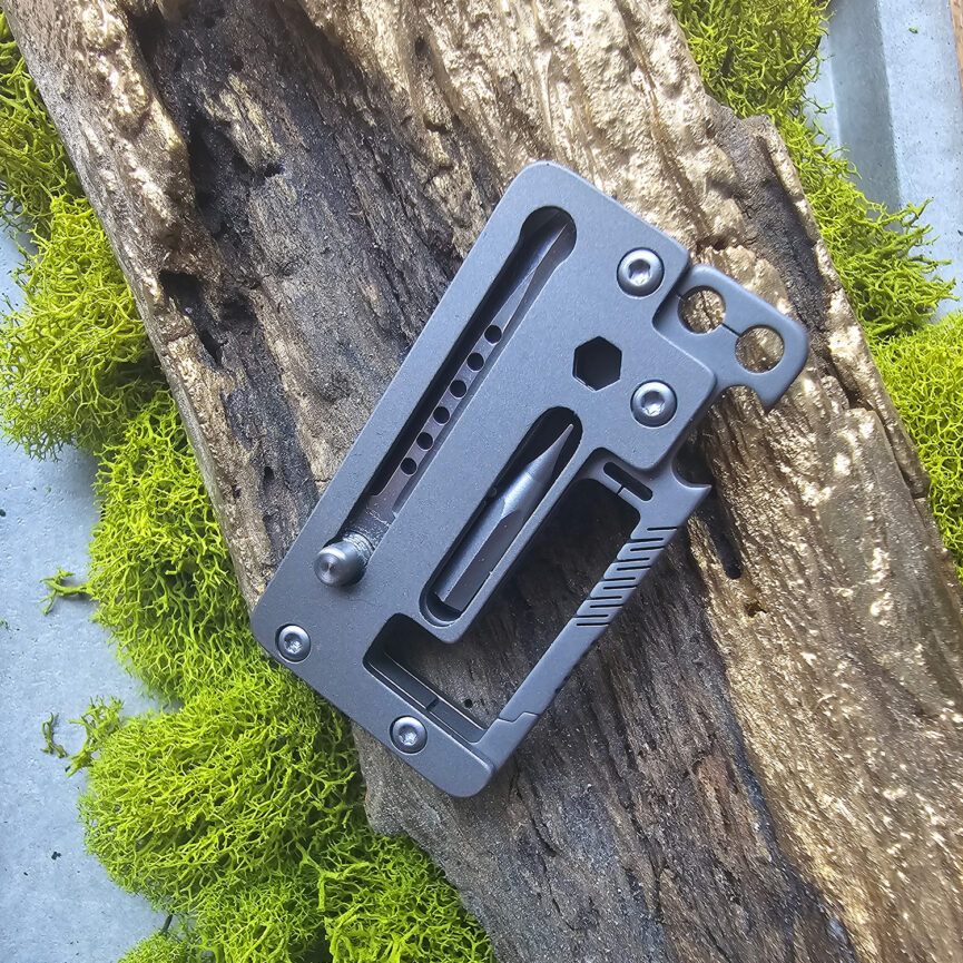Titanium EDC Multitool and Screwdriver + Wrench