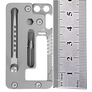 Titanium EDC Multitool and Screwdriver + Wrench